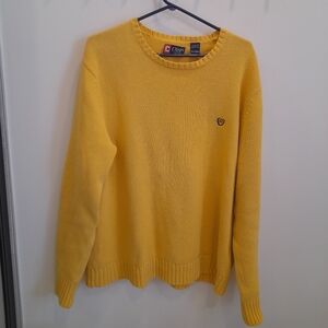 Vintage Chaps Bright Yellow Knit Sweater